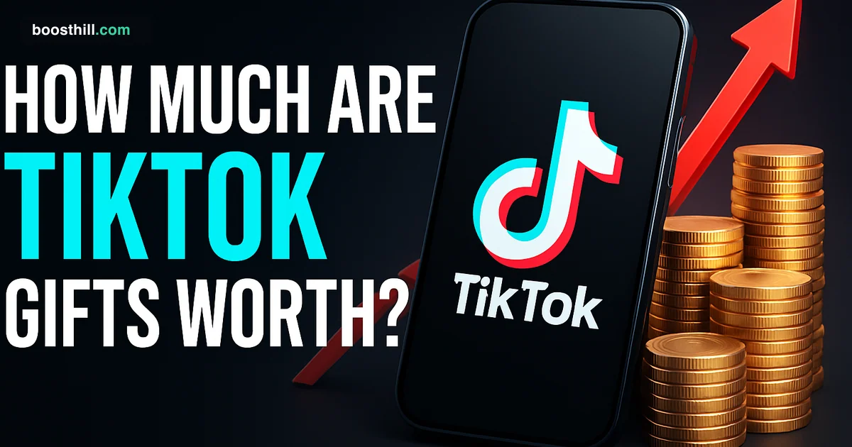 Featured image for the BoostHill guide on how much TikTok gifts are worth.