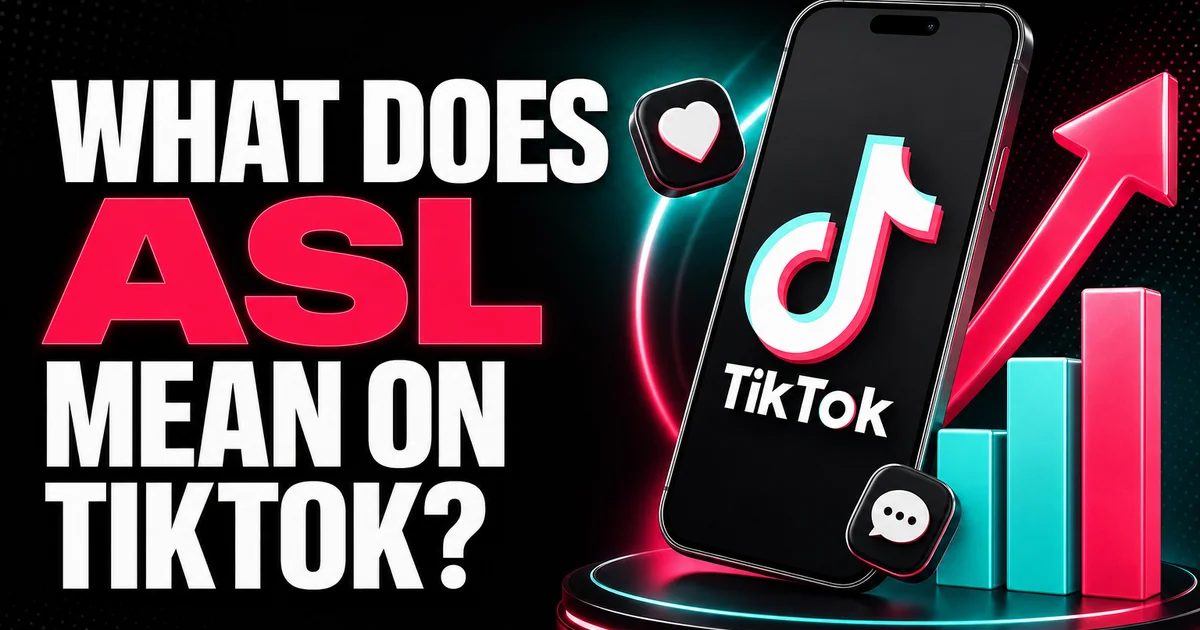 What Does ASL Mean on TikTok? What Does ASL Mean on TikTok?