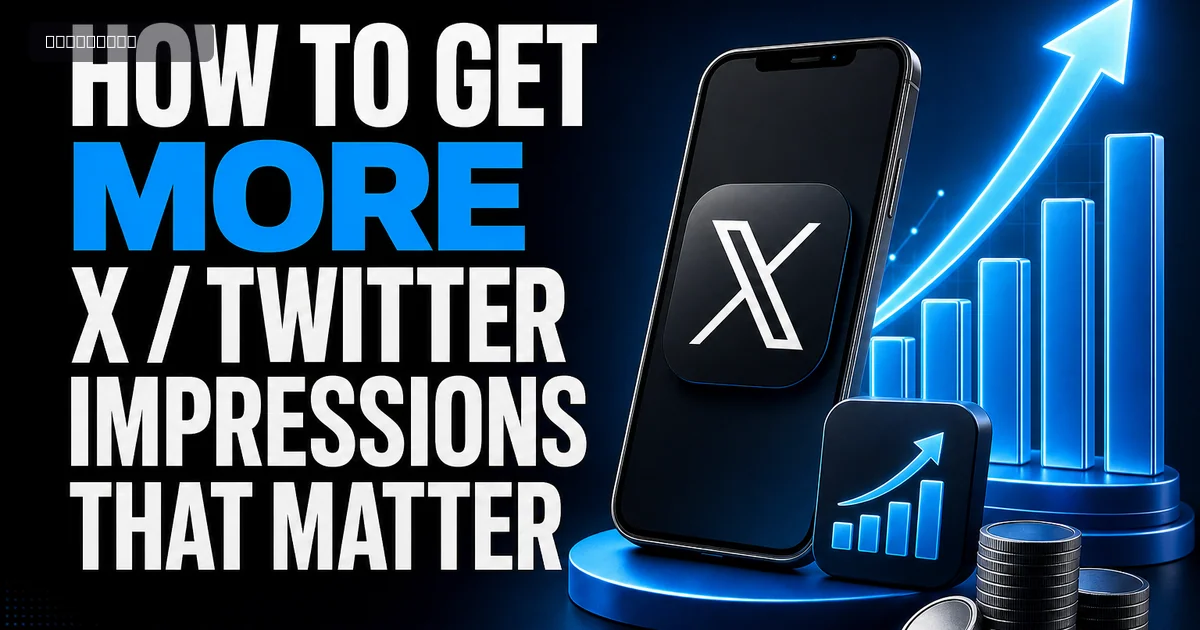 How to Get More X / Twitter Impressions That Matter