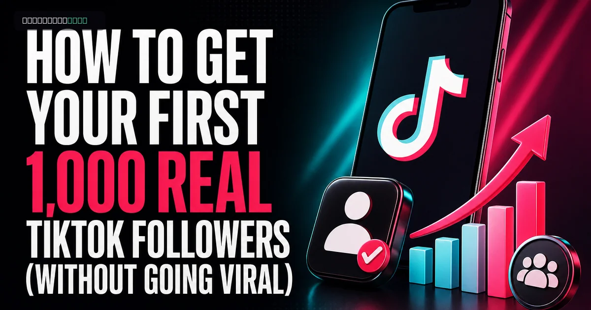 How to Get Your First 1,000 Real TikTok Followers (Without Going Viral)