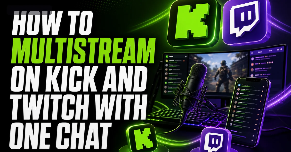 How to Multistream on Kick and Twitch With One Chat
