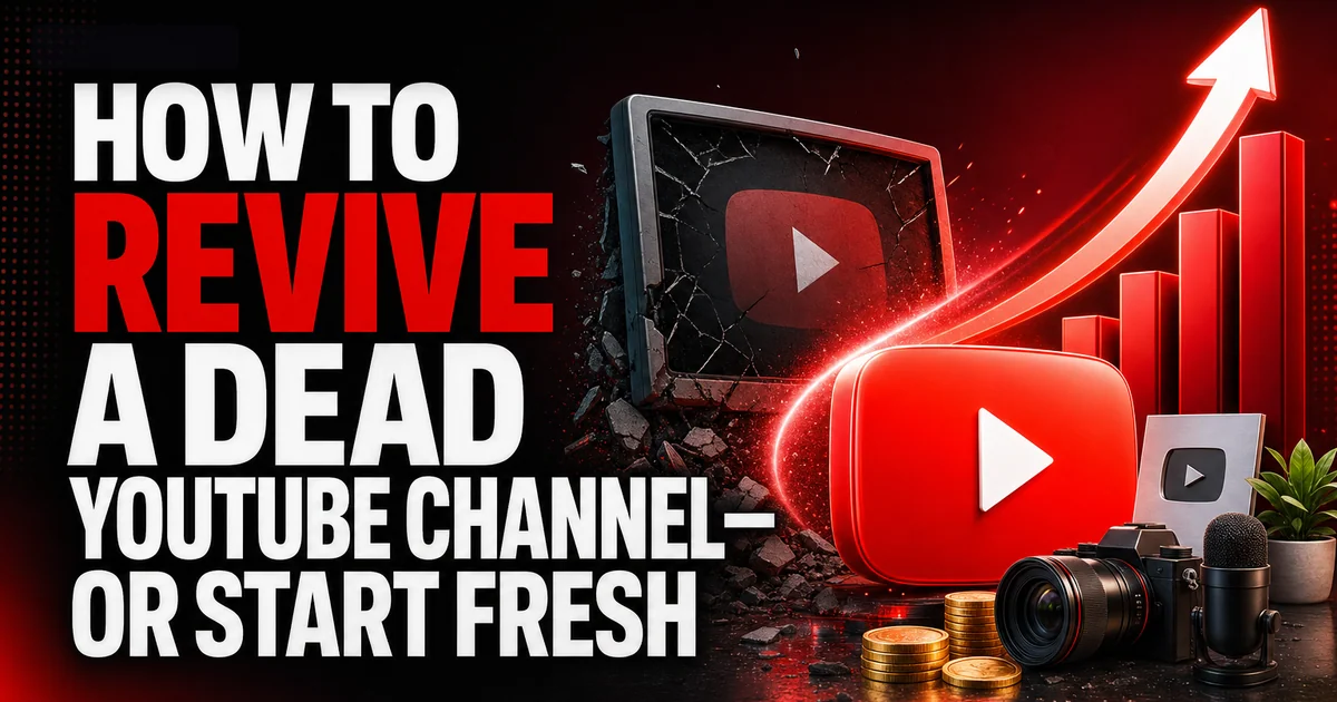 How to Revive a Dead YouTube Channel—or Start Fresh