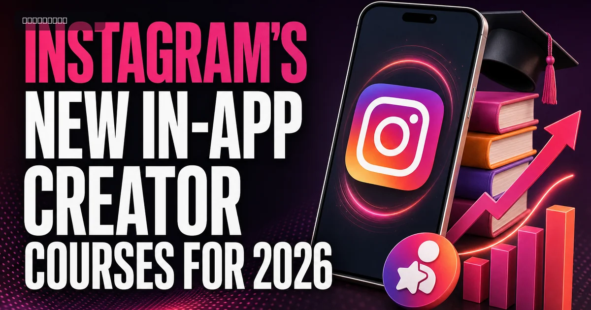Instagram's New In-App Creator Courses for 2026 Instagram's New In-App Creator Courses for 2026