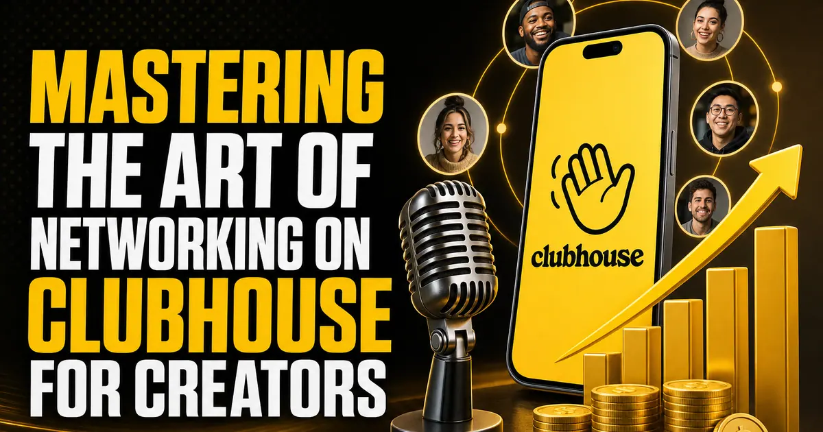 Mastering the Art of Networking on Clubhouse for Creators
