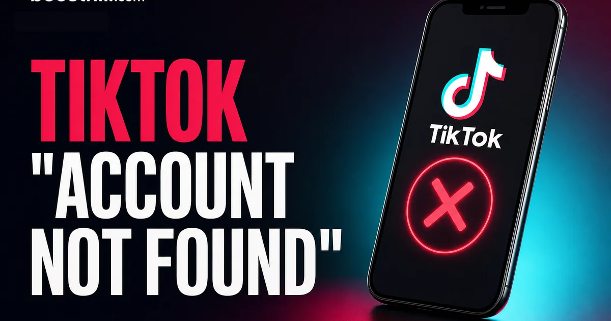 TikTok "Account Not Found": Why It Happens and How to Fix It