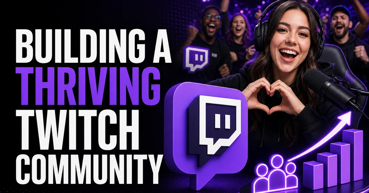 Building a Thriving Twitch Community: Strategies for Viewer Engagement and Long-Term Retention