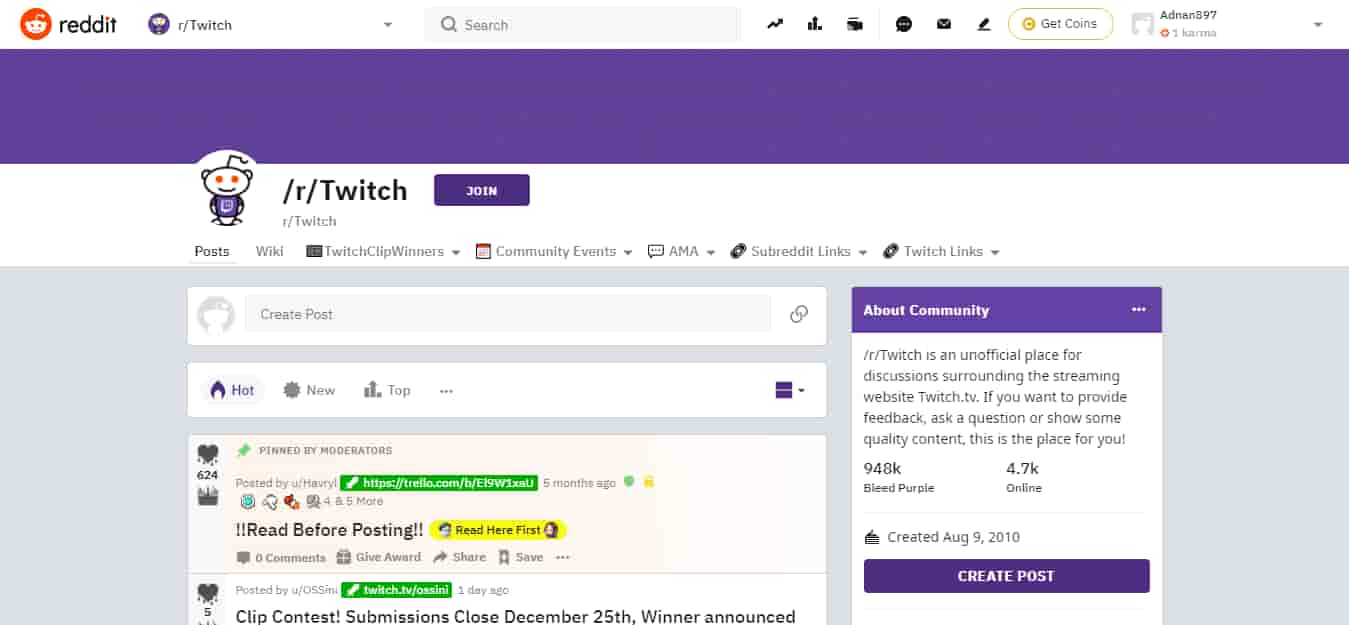 twitch reddit promotion