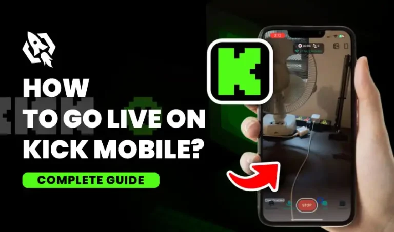 how to go live on kick mobile