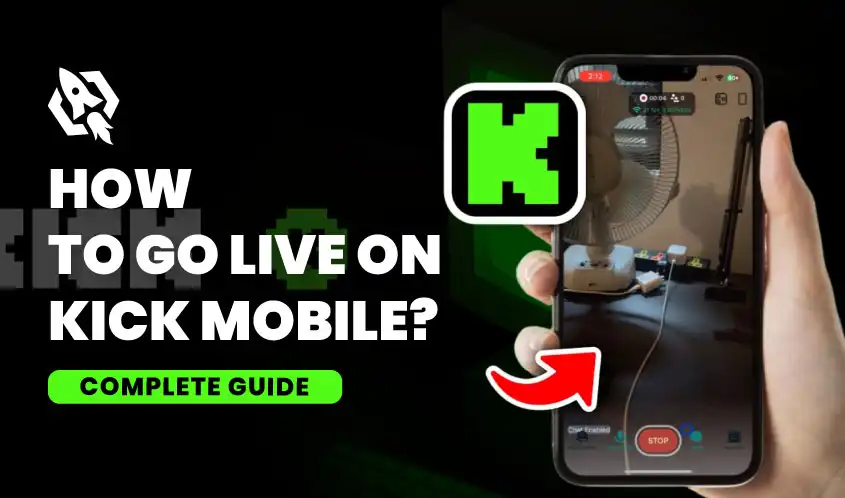 how to go live on kick mobile